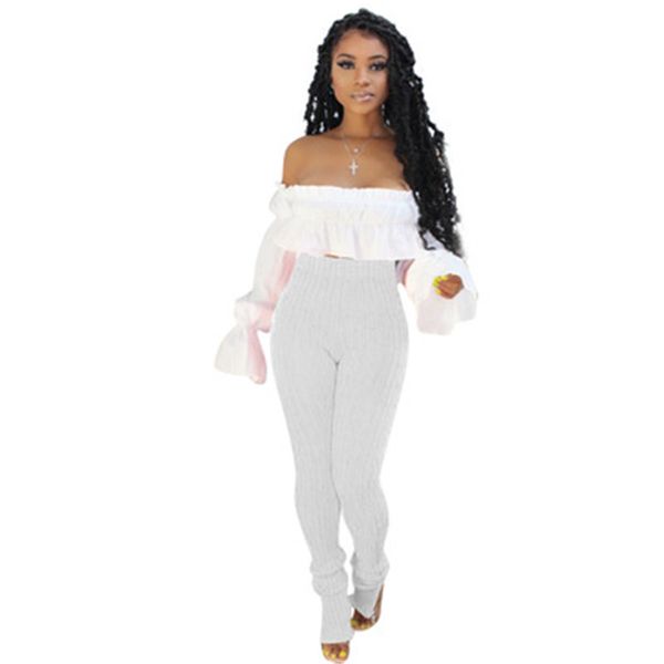women slit elasticity pencil pants fashion trend female elastic waist woolen trousers designer ladies casual high waist loose pants, Black;white
women slit elasticity pencil pants fashion trend female elastic waist woolen trousers designer ladies casual high waist loose pants, Black;white