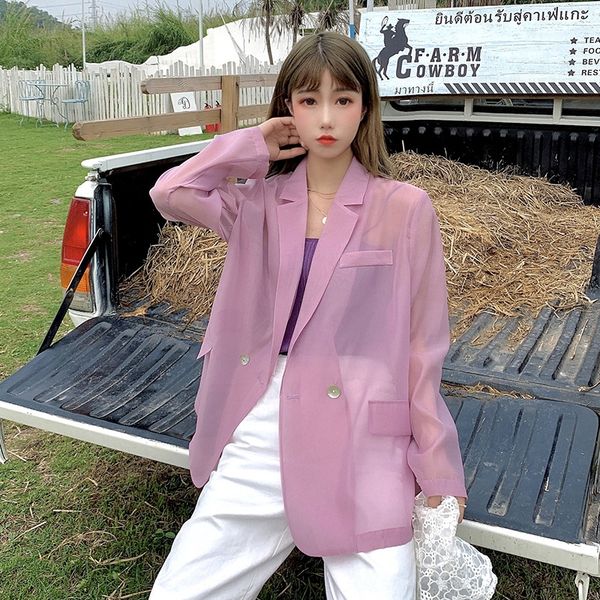 summer 2020 new internet celebrity ins perspective thin outer wear loose sun protection long coat coat sleeve suit for women h1743, White;black
summer 2020 new internet celebrity ins perspective thin outer wear loose sun protection long coat coat sleeve suit for women h1743, White;black