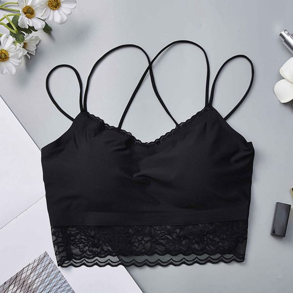 crop tank breathable padded bra women seamless lace beautiful back vest bra, Red;black
crop tank breathable padded bra women seamless lace beautiful back vest bra, Red;black