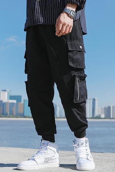 aprilmomo2020 autumn student leisure street loose korean multi-pocket overalls sweatpants fashion tide brand youth popular, Black
aprilmomo2020 autumn student leisure street loose korean multi-pocket overalls sweatpants fashion tide brand youth popular, Black