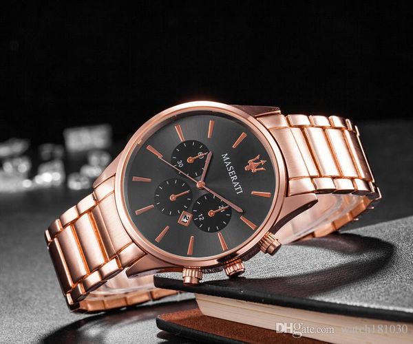 casual quartz watch menes women maserati stainless steel watches relojes hombre horloge orologio uomo montre homme sprot big bang, Slivery;brown
casual quartz watch menes women maserati stainless steel watches relojes hombre horloge orologio uomo montre homme sprot big bang, Slivery;brown