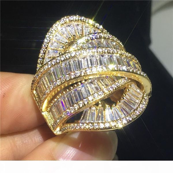 handmade big across jewelry 925 sterling silver ring diamond party wedding band rings for women men finger gift, Slivery;golden
handmade big across jewelry 925 sterling silver ring diamond party wedding band rings for women men finger gift, Slivery;golden