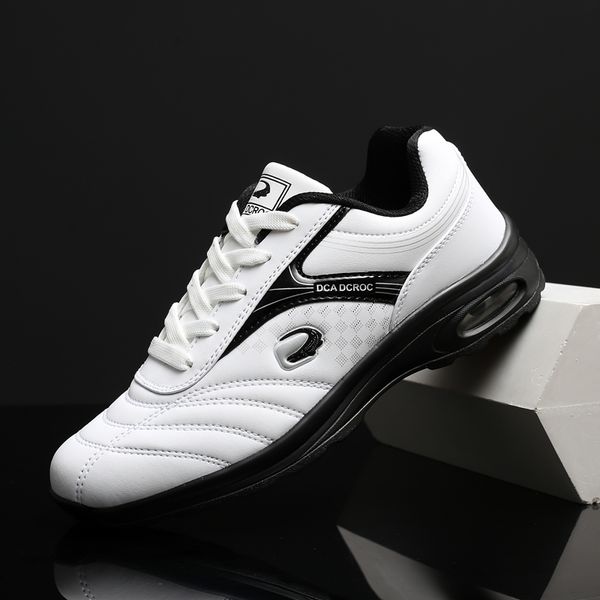 men's leather golf shoes men sneakers waterproof outdoor shoes golf anti-slip, Black
men's leather golf shoes men sneakers waterproof outdoor shoes golf anti-slip, Black