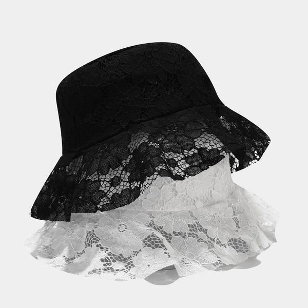 white/black french style elegant ladies soft bucket hat lace crochet flower sun cap spring street travel foldable sombrero cap, Blue;gray
white/black french style elegant ladies soft bucket hat lace crochet flower sun cap spring street travel foldable sombrero cap, Blue;gray