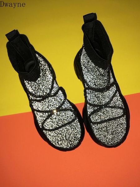 thick-bottomed knit socks shoes female 2020 autumn korean version ins net red student ulzzang rhinestone casual shoes, Black
thick-bottomed knit socks shoes female 2020 autumn korean version ins net red student ulzzang rhinestone casual shoes, Black