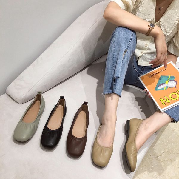 shoes woman flats autumn women's moccasins square toe casual female sneakers low heels modis dress fall new 2020 solid pu, Black
shoes woman flats autumn women's moccasins square toe casual female sneakers low heels modis dress fall new 2020 solid pu, Black