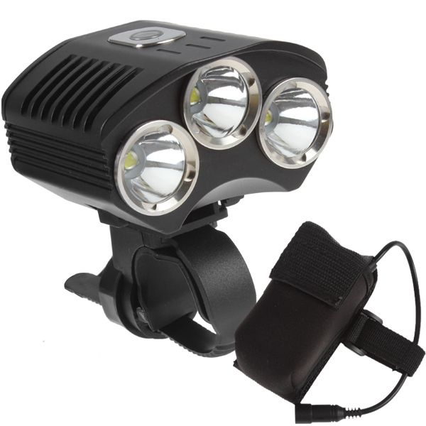 headlamps 3 x xm-l t6 led 1800 lumens bicycle light with power indicator + 4400mah battery pack
headlamps 3 x xm-l t6 led 1800 lumens bicycle light with power indicator + 4400mah battery pack