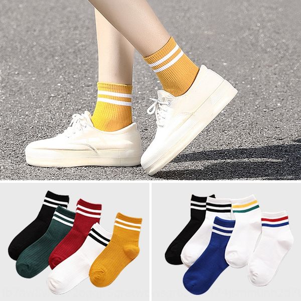 women's solid color cotton cotton and two bars korean stylestyle women's socks autumn and winter sports socks fashion, Black
women's solid color cotton cotton and two bars korean stylestyle women's socks autumn and winter sports socks fashion, Black