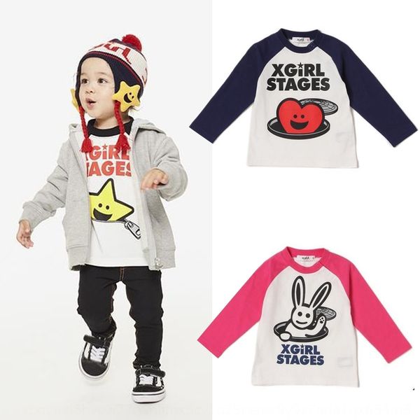 20 новых мальчиков и девочек стиль студентов xg хлопка мультфильма печатных плечо с длинным рукавом футболка футболка, Blue