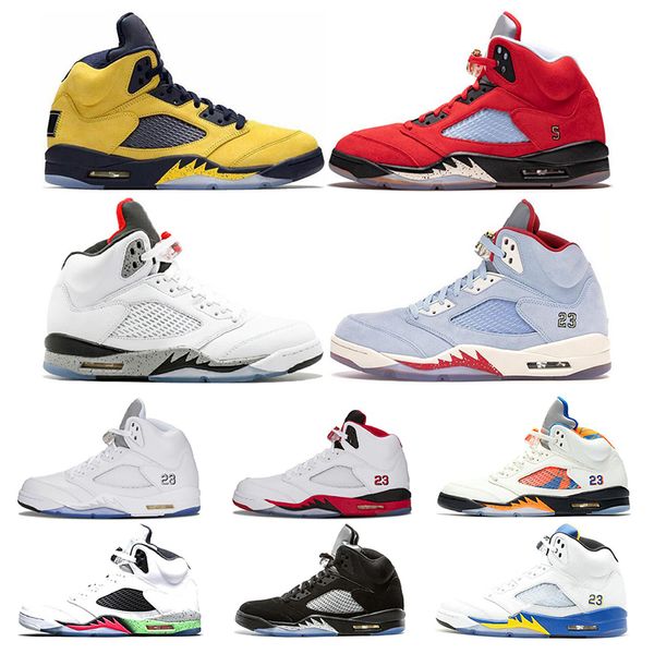 new 5 5s mens basketball shoes island green trophy room ice blue laney space jam fire red sports sneakers size 7-13
new 5 5s mens basketball shoes island green trophy room ice blue laney space jam fire red sports sneakers size 7-13