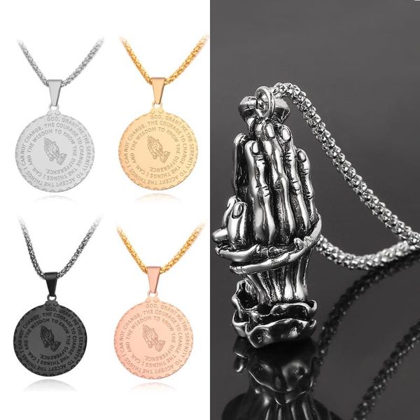 praying hands pendants necklace 60 cm long link chain metal necklace god bless you prayer pendant men jewelery gifts, Silver
praying hands pendants necklace 60 cm long link chain metal necklace god bless you prayer pendant men jewelery gifts, Silver