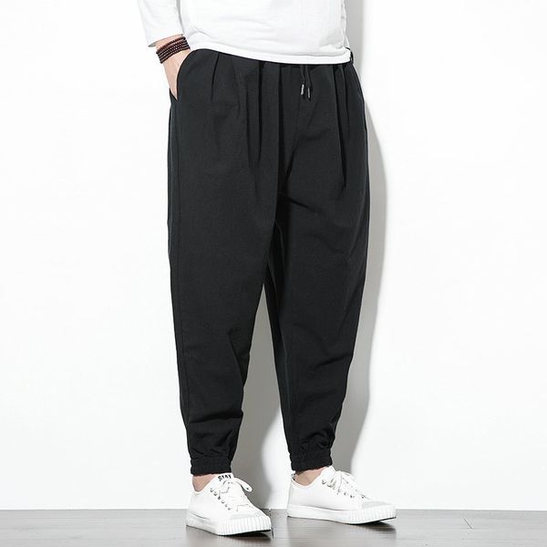 men's pants 2021 men summer harem mens joggers casual loose solid color long fashion street hiphop pantalons homme 5xl, Black
men's pants 2021 men summer harem mens joggers casual loose solid color long fashion street hiphop pantalons homme 5xl, Black