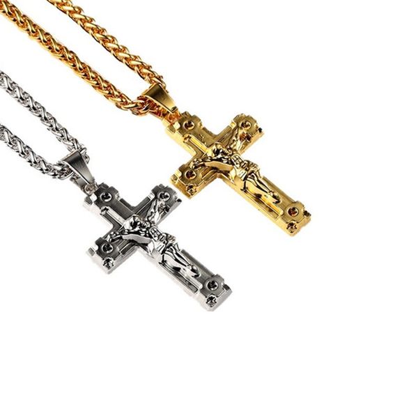 men hip hop big jesus cross pendant necklace jewelry 75cm long chain fashion filling pieces mens gold filled necklaces for men, Silver
men hip hop big jesus cross pendant necklace jewelry 75cm long chain fashion filling pieces mens gold filled necklaces for men, Silver