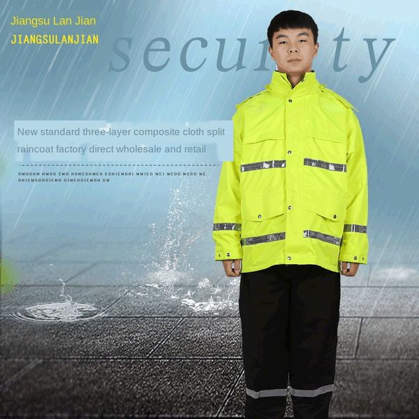 standard three-layer composite cloth new duty reflective new split raincoat suit road administration raincoat split suit, Red;brown
standard three-layer composite cloth new duty reflective new split raincoat suit road administration raincoat split suit, Red;brown