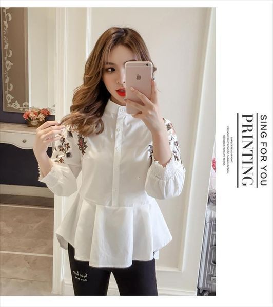 2020 autumn women fashion sweet long sleeve women blouse full embroidery floral mandarin collar casual preppy style shirts 1377 45, White
2020 autumn women fashion sweet long sleeve women blouse full embroidery floral mandarin collar casual preppy style shirts 1377 45, White