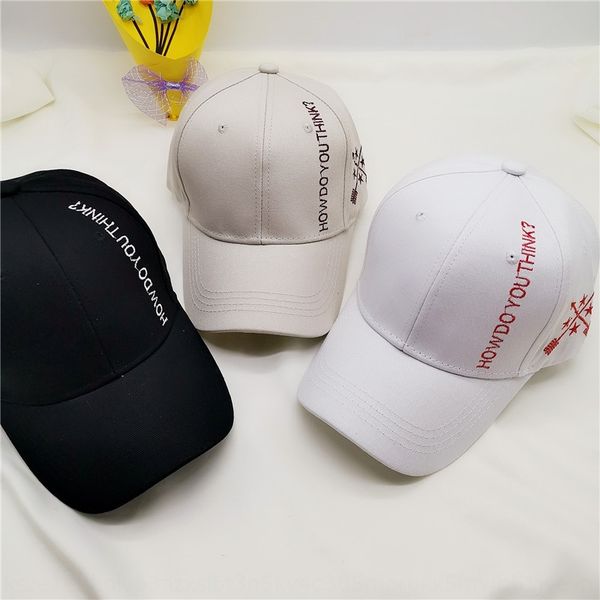 korean embroidery howdoyouthink baseball sun sun baseball cap men' and women' outdoor hat hat sunshade student cap, Blue;gray