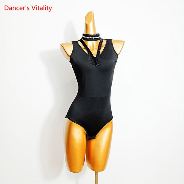 latin dance female temperament body suit new halter practice clothing profession performance pearl collar onesies, Black;red
latin dance female temperament body suit new halter practice clothing profession performance pearl collar onesies, Black;red