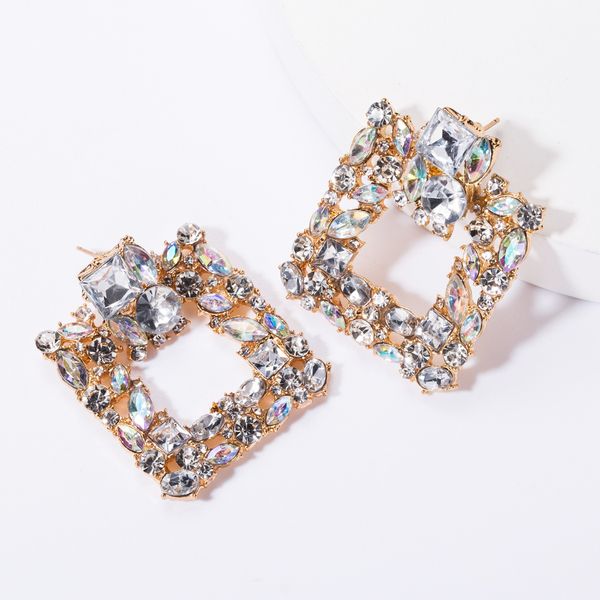 exaggerated personality square alloy diamond rhinestone glass diamond full diamond earrings women's high-end super flash earrings, Golden
exaggerated personality square alloy diamond rhinestone glass diamond full diamond earrings women's high-end super flash earrings, Golden