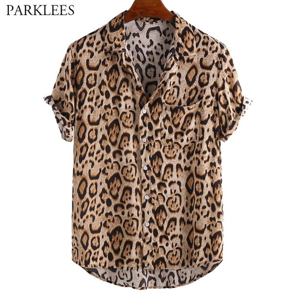 wild leopard print shirts for men 2020 casual summer mens short sleeve shirt with pocket button lapel men shirt camisas hombre, White;black
wild leopard print shirts for men 2020 casual summer mens short sleeve shirt with pocket button lapel men shirt camisas hombre, White;black