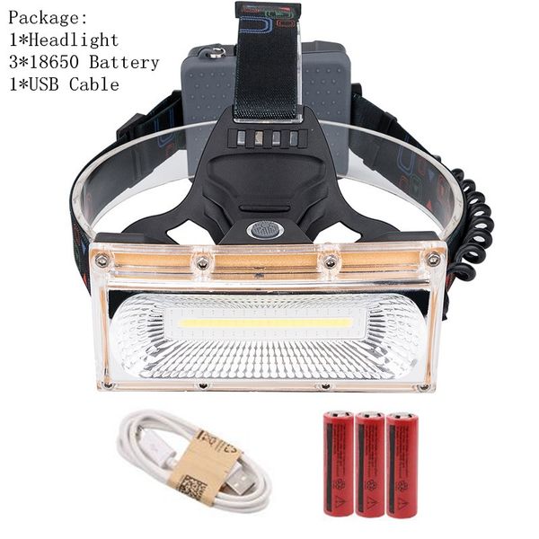 cob led headlight headlamp 3 modes usb rechargeable head lamp torch 3*18650 battery waterproof hunting fishing lighting
cob led headlight headlamp 3 modes usb rechargeable head lamp torch 3*18650 battery waterproof hunting fishing lighting