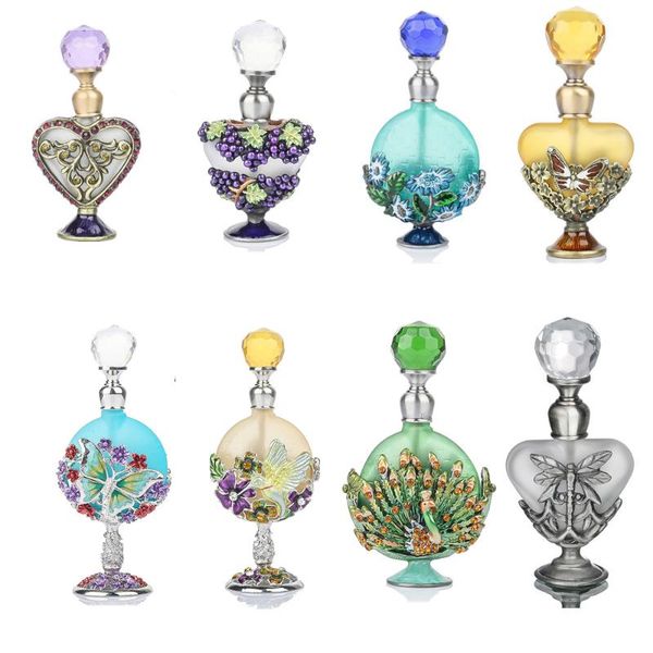 h&d vintage empty refillable bottle graven metal crafts antiqued glass perfume essential oil container gift home wedding decor
h&d vintage empty refillable bottle graven metal crafts antiqued glass perfume essential oil container gift home wedding decor