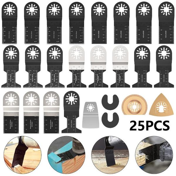 25pcs multitool oscillating saw blade wood cutting kit bi-metal precision saw blade for renovator power cutting multimaster tool
25pcs multitool oscillating saw blade wood cutting kit bi-metal precision saw blade for renovator power cutting multimaster tool