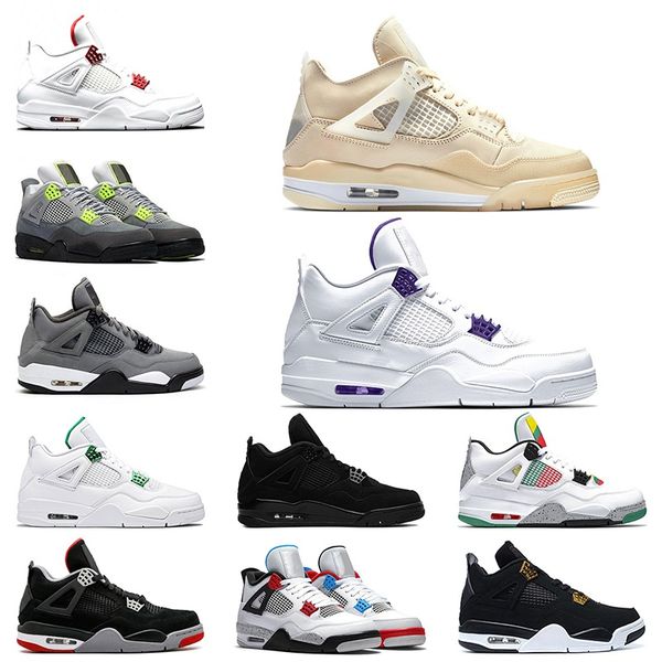 new jumpman 4 4s mens trainers basketball shoes sail neon metallic purple red black cat athletics men sports sneakers size 40-47
new jumpman 4 4s mens trainers basketball shoes sail neon metallic purple red black cat athletics men sports sneakers size 40-47