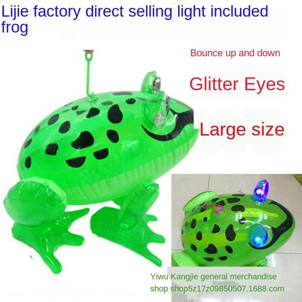 pvc inflatable luminous inflation luminous frog with rope bouncing extra large frog children's inflatable toy animal model with lamp
pvc inflatable luminous inflation luminous frog with rope bouncing extra large frog children's inflatable toy animal model with lamp