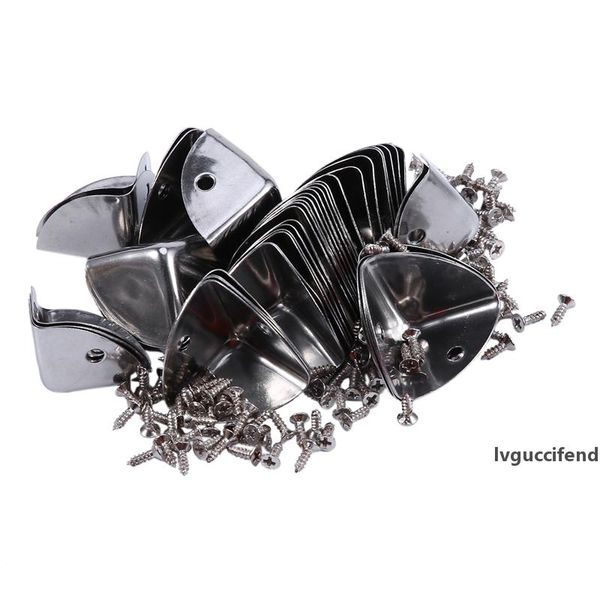 50pcs furniture protection wedge aluminum box cases suitcase iron purses chrome silver corner
50pcs furniture protection wedge aluminum box cases suitcase iron purses chrome silver corner
