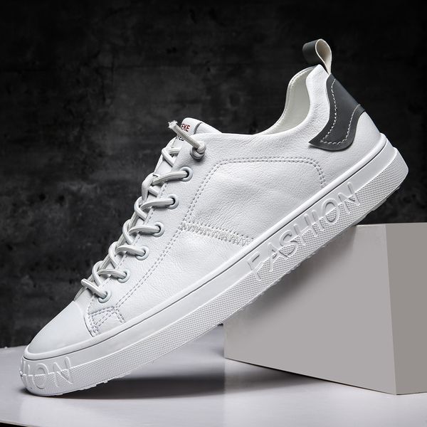 men loafers leather white sneakers men comfortable breathable casual shoes lightweight autumn youth male footwear, Black
men loafers leather white sneakers men comfortable breathable casual shoes lightweight autumn youth male footwear, Black