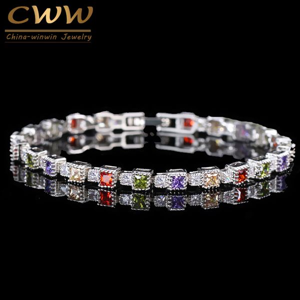 cwwzircons new fashion wedding party jewelry perfect princess cut multi color cubic zirconia bracelets bangles for women cb093, Black
cwwzircons new fashion wedding party jewelry perfect princess cut multi color cubic zirconia bracelets bangles for women cb093, Black