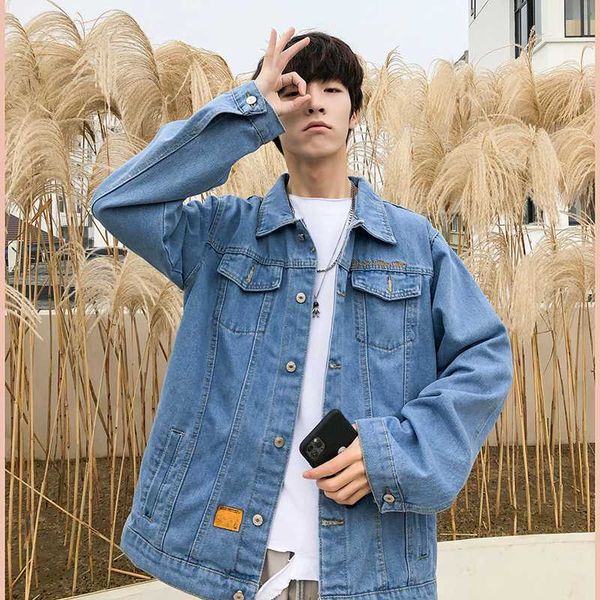 2020 autumn new loose student denim jacket men all-match tooling couple coat denim jacket casual top, Black;brown
2020 autumn new loose student denim jacket men all-match tooling couple coat denim jacket casual top, Black;brown