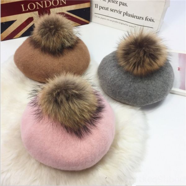 female korean painter's style new woolen woolen beret hairball painter hat all-match beret hat, Blue;gray
female korean painter's style new woolen woolen beret hairball painter hat all-match beret hat, Blue;gray
