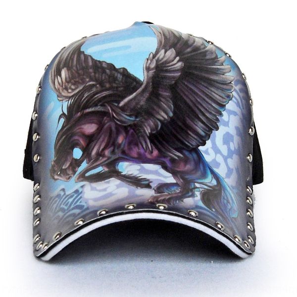men's baseball cap baseball cap fashion illustration pegasus hat printing rivet personalized street fashion hat, Blue;gray
men's baseball cap baseball cap fashion illustration pegasus hat printing rivet personalized street fashion hat, Blue;gray