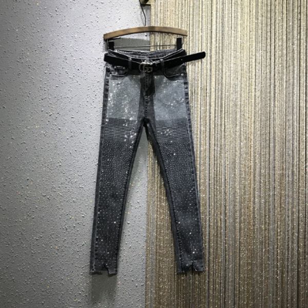 tight jeans for women spring autumn new high waist elastic slim tight rhinestones denim pants female black jeans pencil pants, Blue
tight jeans for women spring autumn new high waist elastic slim tight rhinestones denim pants female black jeans pencil pants, Blue