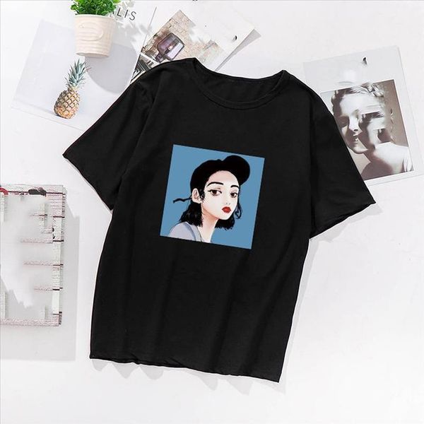 new printed female t shirt short sleeve streetwear summer women clothes 2020 harajuku graphic tee red t shirt p30, White
new printed female t shirt short sleeve streetwear summer women clothes 2020 harajuku graphic tee red t shirt p30, White
