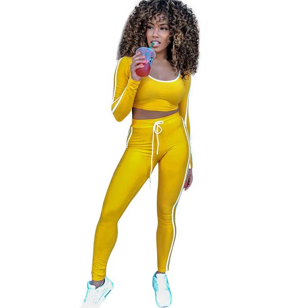 autumn tracksuit women two piece sets cropped and legging pants suits drawstring striped casual fitness sportswear outfits, Gray
autumn tracksuit women two piece sets cropped and legging pants suits drawstring striped casual fitness sportswear outfits, Gray