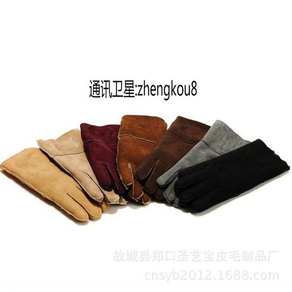 sheepskin wool women's winter warm fur genuine leather outdoor warm and gloves grinding finger gloves, Black
sheepskin wool women's winter warm fur genuine leather outdoor warm and gloves grinding finger gloves, Black