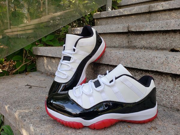 with box 2020 new bred low 11s white black red xi men women basketball shoes outdoor trainers good qaulitys size 36-47
with box 2020 new bred low 11s white black red xi men women basketball shoes outdoor trainers good qaulitys size 36-47