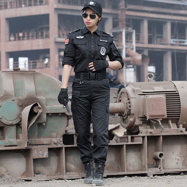 security training suit mens black long-sleeved uniform womens multi-pocket security overalls property security training suit, Black;green
security training suit mens black long-sleeved uniform womens multi-pocket security overalls property security training suit, Black;green