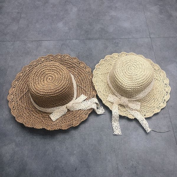 korean new girl's sun lace lace straw butterfly tie children's hat children's straw hat, Blue;gray
korean new girl's sun lace lace straw butterfly tie children's hat children's straw hat, Blue;gray