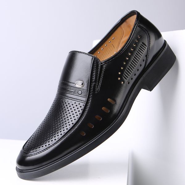 breathable men formal shoes 2020 summer fashoin men's leather dress shoes office business for men father flats plus size46, Black
breathable men formal shoes 2020 summer fashoin men's leather dress shoes office business for men father flats plus size46, Black