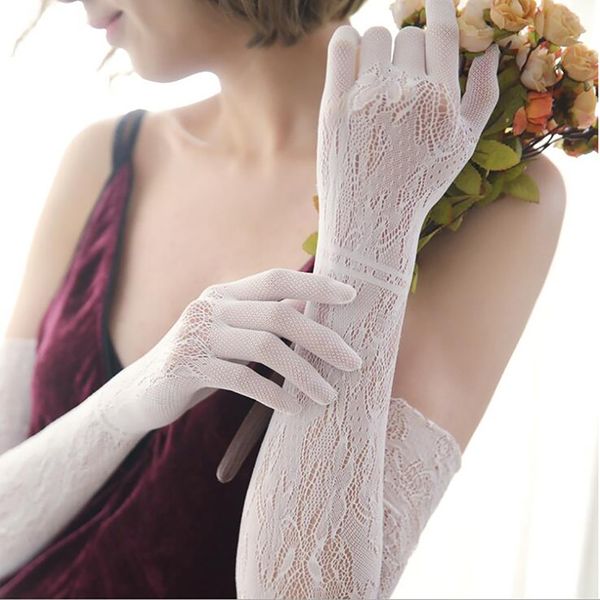 2 pairs women transparent lace elastic floral gloves bride long sleeve elbow length mesh liturgy womens gloves, Blue;gray
2 pairs women transparent lace elastic floral gloves bride long sleeve elbow length mesh liturgy womens gloves, Blue;gray
