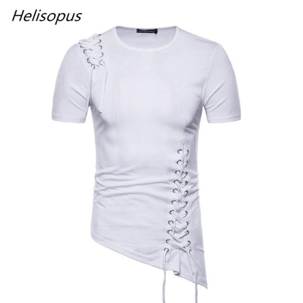 helisopus men's irregular t- shirts 2020 new personality high street slim braided short sleeve t-shirt men round collar hem, White;black
helisopus men's irregular t- shirts 2020 new personality high street slim braided short sleeve t-shirt men round collar hem, White;black