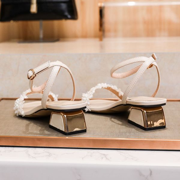 women summer outdoor pearl sandal high square heel flip flop ladies brand women slipper elegant slides shoes, Black
women summer outdoor pearl sandal high square heel flip flop ladies brand women slipper elegant slides shoes, Black