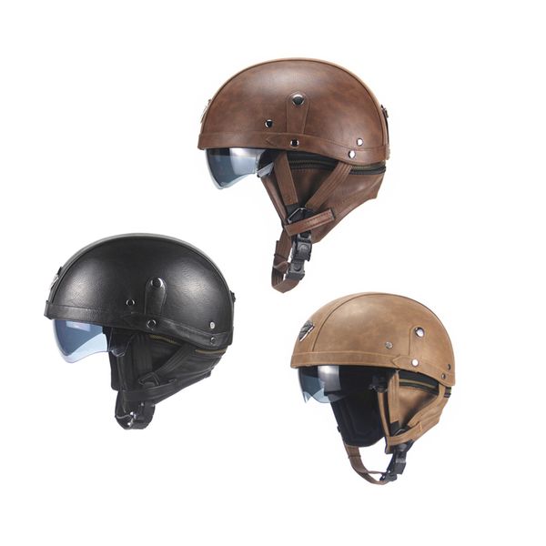 motorcycle helmets helmet retro personality vintage for summer scooter locomotive cruise abs+leather motorbike
motorcycle helmets helmet retro personality vintage for summer scooter locomotive cruise abs+leather motorbike