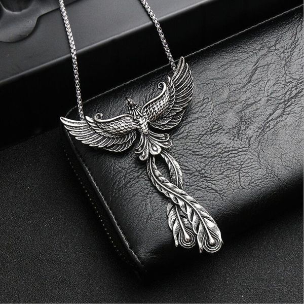 domineering punk stainless steel phoenix pendant necklace gothic vintage peacock pendant necklace halloween christmas gifts necklaces pendan, Silver
domineering punk stainless steel phoenix pendant necklace gothic vintage peacock pendant necklace halloween christmas gifts necklaces pendan, Silver