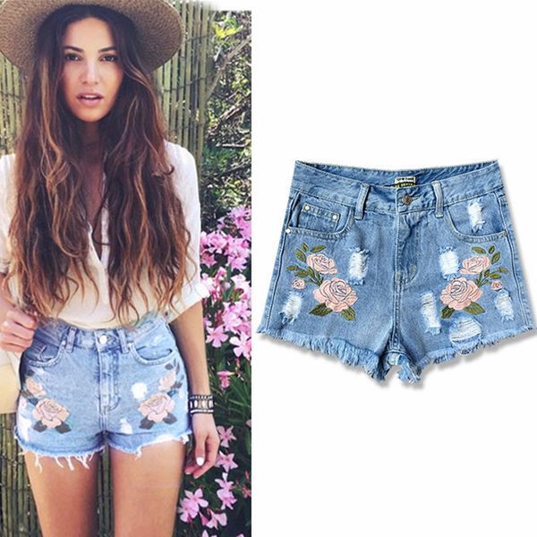 casual embroidery high waisted jeans shorts women summer clothes for women denim plus size, Blue
casual embroidery high waisted jeans shorts women summer clothes for women denim plus size, Blue