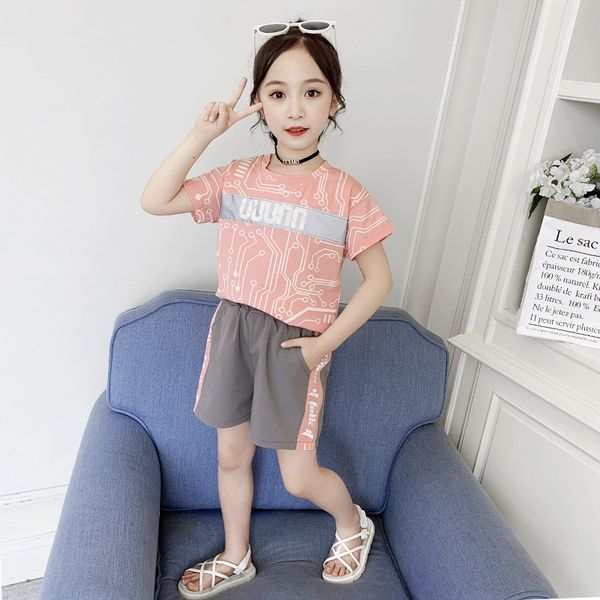ncgg1 2020 new leisure suit girlssummer clothing medium shorts and shortsand large children's printed short-sleeved shorts two-piece tr
ncgg1 2020 new leisure suit girlssummer clothing medium shorts and shortsand large children's printed short-sleeved shorts two-piece tr