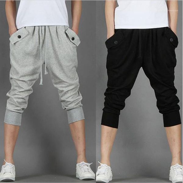 pants man summer drawstring casual button capris pocket capris men hip hop trouser mens fashion loose sport, Black
pants man summer drawstring casual button capris pocket capris men hip hop trouser mens fashion loose sport, Black
